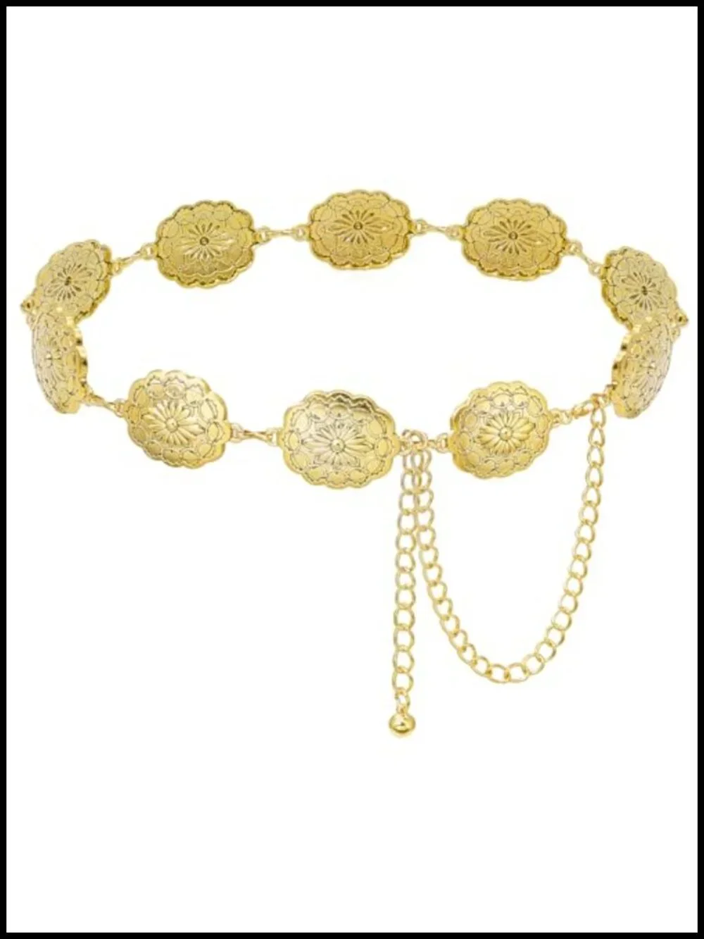 Adjustable Alloy Waist Chain Belt for Dresses Jeans